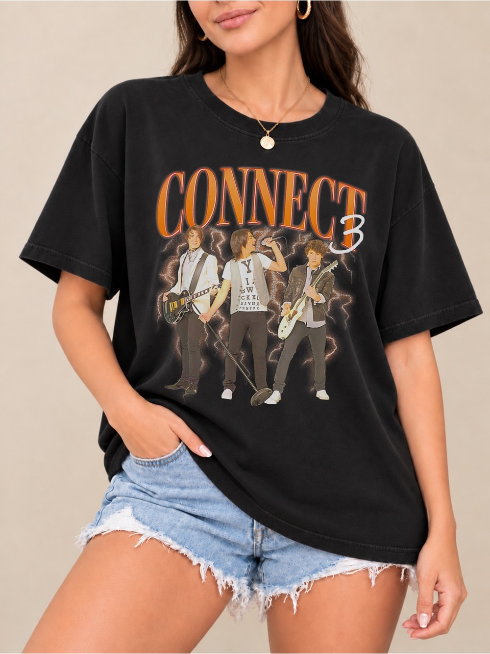 Camp Rock Connect 3 Unisex T-shirt Rock Band Tee